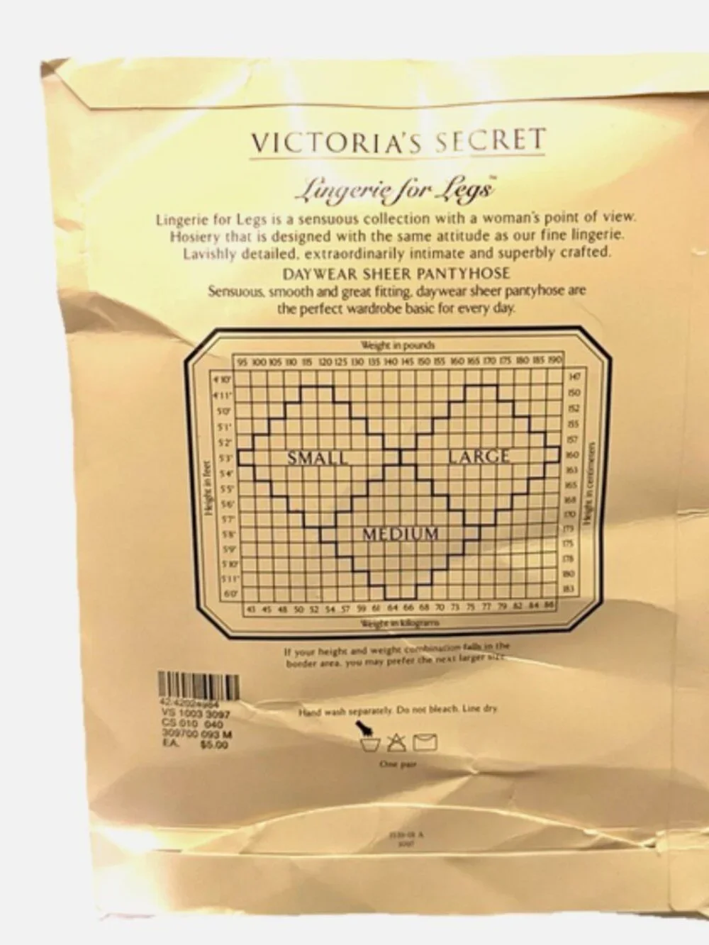 Vintage 90s Victorias Secret Sheer Pantyhose Ivory White Med 4 Pack NWT Lot